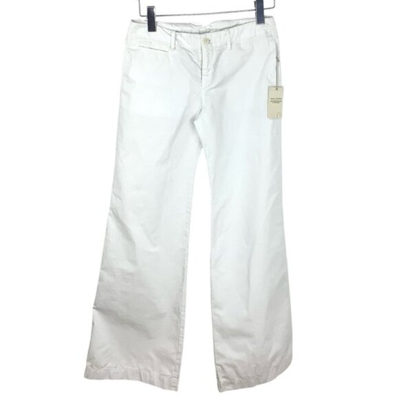 NILI LOTAN WIDE LEG LOW WAIST WHITE PANTS NWT 4 - Picture 3 of 12